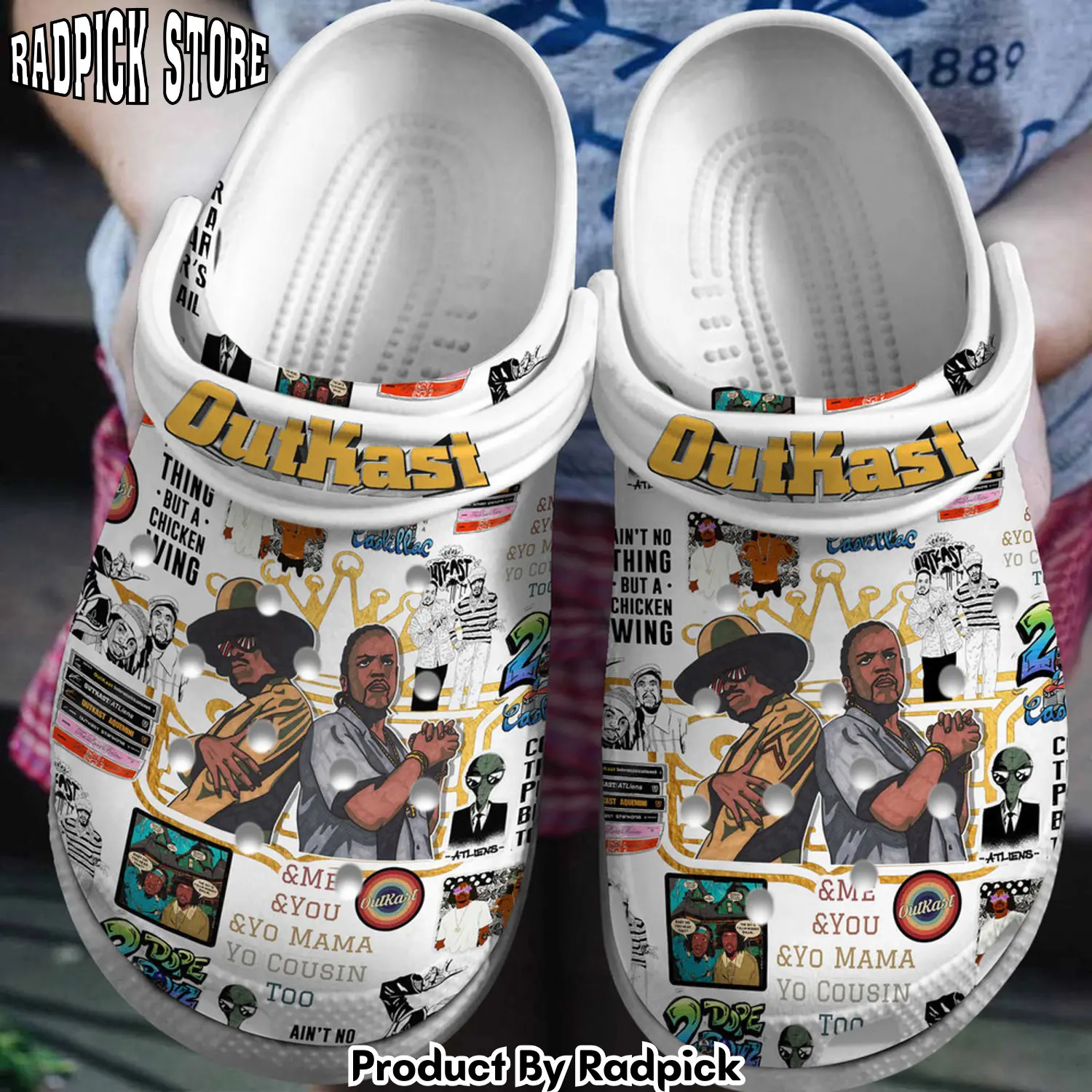 Radpick premium outkast music clogs shoes comfortable for men women rp6522172